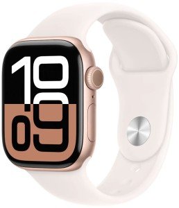 Умные часы Apple Watch Series 10 46 мм, M/L 140-245 мм, Aluminium Case GPS, Rose Gold Умные часы Apple Watch Series 10 46 мм, M/L 140-245 мм, Aluminium Case GPS, Rose Gold