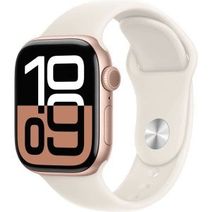 Умные часы Apple Watch Series 10 42 мм Aluminum Sport Розовое золото / Сияющая звезда Умные часы Apple Watch Series 10 42 мм Aluminum Sport Розовое золото / Сияющая звезда