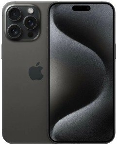 Смартфон Apple iPhone 15 Pro Max 1 ТБ, Dual: nano SIM + eSIM, черный титан Смартфон Apple iPhone 15 Pro Max 1 ТБ, Dual: nano SIM + eSIM, черный титан