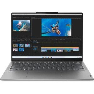 Ноутбук Lenovo Yoga Slim 6 14IRH8, 14" (1920x1200) OLED/Intel Core i7-13700H/16 ГБ LPDDR5X/512 ГБ SSD/Intel Iris Xe Graphics/Windows 11 Home, Серый (83E00056RU)