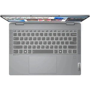 Ноутбук Lenovo IdeaPad 5 2-in-1 14AHP9, 14" (1920x1200) OLED/AMD Ryzen 5 8645HS/16 ГБ LPDDR5X/512 ГБ SSD/AMD Radeon Graphics/Без системы, Серый (83DR005QRK)