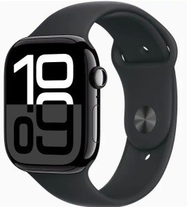 Часы Apple Watch Series 10 GPS 42mm Jet Black Aluminum Case/Black Sport Band Часы Apple Watch Series 10 GPS 42mm Jet Black Aluminum Case/Black Sport Band