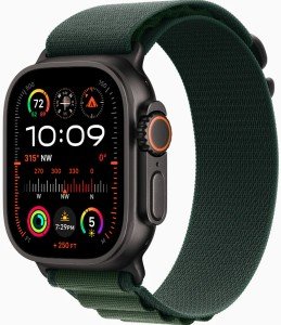 Часы Apple Watch Ultra 2 2024 49 мм, L, Titanium Case with Black Olive Alpine Loop Часы Apple Watch Ultra 2 2024 49 мм, L, Titanium Case with Black Olive Alpine Loop