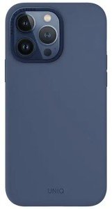 Чехол Uniq Lino Hue with MagSafe для iPhone 15 Pro Max Blue синий IP6.7P(2023)-LINOHMBLU