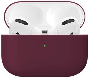 Силиконовый чехол "vlp" для Apple AirPods Pro, марсала Силиконовый чехол "vlp" для Apple AirPods Pro, марсала