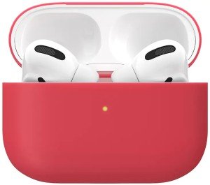 Силиконовый чехол "vlp" для Apple AirPods Pro, красный Силиконовый чехол "vlp" для Apple AirPods Pro, красный