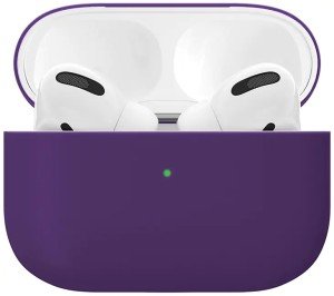 Силиконовый чехол "vlp" для Apple AirPods Pro, темно-фиолетовый Силиконовый чехол "vlp" для Apple AirPods Pro, темно-фиолетовый