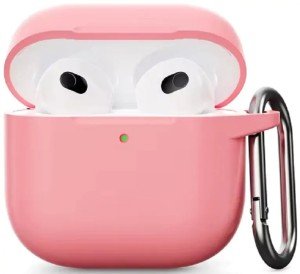 Силиконовый защитный чехол для AirPods 4, розовый (Pink) Силиконовый защитный чехол для AirPods 4, розовый (Pink)