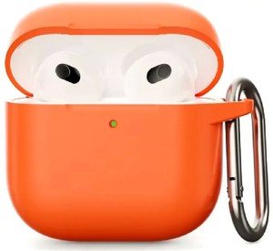 Силиконовый защитный чехол для AirPods 4, оранжевый (Orange) Силиконовый защитный чехол для AirPods 4, оранжевый (Orange)