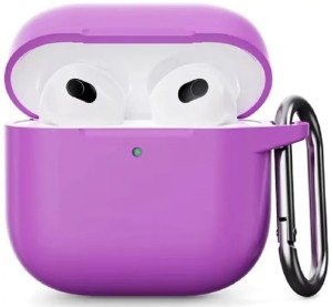 Силиконовый защитный чехол для AirPods 4, фиолетовый (Purple) Силиконовый защитный чехол для AirPods 4, фиолетовый (Purple)
