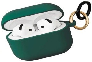 Силиконовый чехол VLP для AirPods 4 карабин, тёмно-зелёный (Dark green) Силиконовый чехол VLP для AirPods 4 карабин, тёмно-зелёный (Dark green)