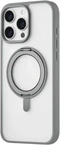 Чехол uBear Clip 360 Mag с кольцом-стендом для Apple iPhone 16 Pro Max, серый (CS442GR69PRG-I24M) Чехол uBear Clip 360 Mag с кольцом-стендом для Apple iPhone 16 Pro Max, серый (CS442GR69PRG-I24M)