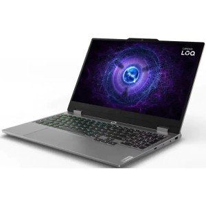 Ноутбук Lenovo LOQ 15IRX9, 15.6" (1920x1080) IPS 144 Гц/Intel Core i7-14700HX/16 ГБ DDR5/512 ГБ SSD/NVIDIA GeForce RTX 4060 для ноутбуков (8 Гб)/Без системы, Серый (83DV00URPS)