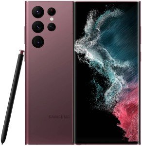 Смартфон Samsung Galaxy S22 Ultra 8/128GB (SM-S908B/DS) (8 ГБ, 128 ГБ, Бургунди, Global, nanoSim+eSim)