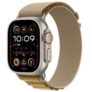 Умные часы Apple Watch Ultra 2 GPS + Cellular, 49mm Natural Titanium Case with Tan Alpine Loop - Small Умные часы Apple Watch Ultra 2 GPS + Cellular, 49mm Natural Titanium Case with Tan Alpine Loop - Small