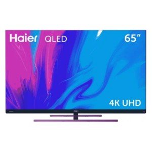 Телевизор Haier 65 Smart TV S7, QLED, 4K UHD, Google TV, Чёрный