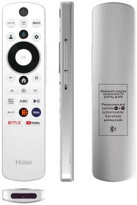 Телевизор Haier 65 Smart TV S7, QLED, 4K UHD, Google TV, Чёрный