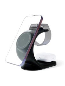 Беспроводная зарядная станция VLP Powerstand MagSafe 3in1 для iPhone/AirPods/Watch Black