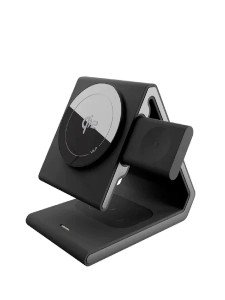 Беспроводная зарядная станция VLP Delta Power MagSafe QI2 3in1 для iPhone/AirPods/Watch Black Беспроводная зарядная станция VLP Delta Power MagSafe QI2 3in1 для iPhone/AirPods/Watch Black