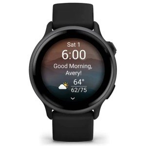 Умные часы Garmin vivoactive 6 Slate with Black Band (010-02985-00)