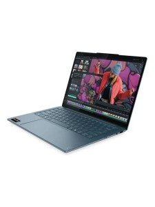 Ноутбук Lenovo Yoga Slim 7 14AKP10, 14" (2880x1800) OLED 120 Гц/AMD Ryzen AI 7 350/32 ГБ DDR5/1024 ГБ SSD/AMD Radeon Graphics/Windows 11 Home, Синий (83JY000ARK)