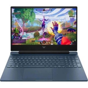 Ноутбук HP Victus 15-fb2031ci, 15.6" (1920x1080) IPS 144 Гц/AMD Ryzen 7 8845HS/16 ГБ DDR5/512 ГБ SSD/NVIDIA GeForce RTX 4060 для ноутбуков (8 Гб)/Без системы, Синий (A74LLEA)