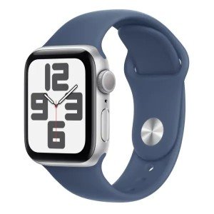 Часы Apple Watch SE GPS 44mm 2024 (Gen 2) Silver Aluminium Case/Denim Sport Band Часы Apple Watch SE GPS 44mm 2024 (Gen 2) Silver Aluminium Case/Denim Sport Band