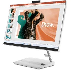 Моноблок Lenovo IdeaCentre AIO 3 24IAP7, 23.8" (1920x1080) IPS / Intel Core i3-1215U / 8 DDR4 / 512 ГБ SSD / Intel UHD Graphics / Без ОС / Клавиатура, мышь, Белый (F0GH01A3RK)