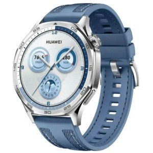 Умные часы HUAWEI Watch GT 5 46mm (VLI-B19), синий плетеный ремешок Умные часы HUAWEI Watch GT 5 46mm (VLI-B19), синий плетеный ремешок