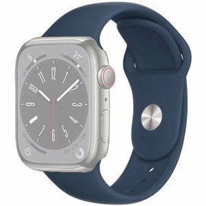 Ремешок для Apple Watch 42mm/44mm Gurdini Sport Band (силиконовый) (Темно-синий)