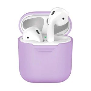 Силиконовый чехол Deppa для Apple AirPods Лавандовый арт.47007 Силиконовый чехол Deppa для Apple AirPods Лавандовый арт.47007