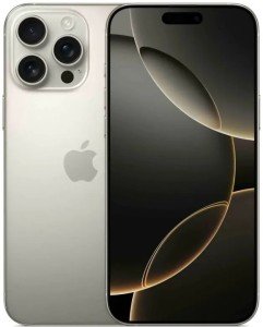 Смартфон Apple iPhone 16 Pro Max, 512Gb, Dual eSIM, Natural Titanium (Титановый)