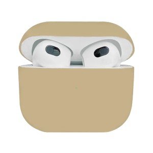 Силиконовый чехол для Apple AirPods 4 с карабином Brown