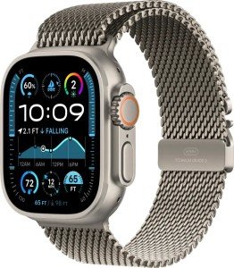 Apple Watch Ultra 2 (2024) 49mm Natural Titanium Case with Natural Titanium Milanese Loop Medium Apple Watch Ultra 2 (2024) 49mm Natural Titanium Case with Natural Titanium Milanese Loop Medium