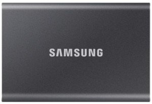 2 ТБ Внешний SSD Samsung T7, USB 3.2 Gen 2 Type-C, серый