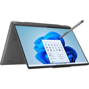 Ноутбук Lenovo Yoga 7 2-in-1 14IML9, 14" (2880x1800) OLED 120 Гц/Intel Core Ultra 7 155H/32 ГБ LPDDR5X/1024 ГБ SSD/Intel Arc Graphics/Windows 11 Home, Серый (83DJ0094RU)