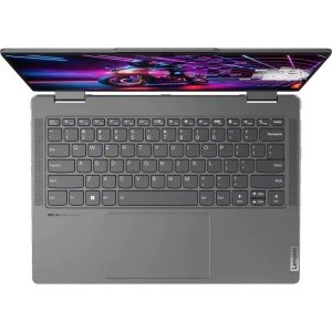 Ноутбук Lenovo Yoga 7 2-in-1 14IML9, 14" (2880x1800) OLED 120 Гц/Intel Core Ultra 7 155H/32 ГБ LPDDR5X/1024 ГБ SSD/Intel Arc Graphics/Windows 11 Home, Серый (83DJ0094RU)