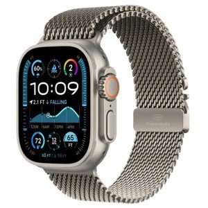 Умные часы Apple Watch Ultra 2 GPS + Cellular, 49mm Natural Titanium Case with Natural Titanium Milanese Loop - Medium Умные часы Apple Watch Ultra 2 GPS + Cellular, 49mm Natural Titanium Case with Natural Titanium Milanese Loop - Medium