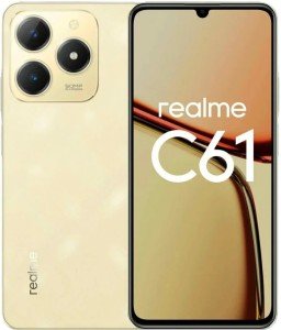 Смартфон Realme C61, 6/128 GB, Gold Смартфон Realme C61, 6/128 GB, Gold