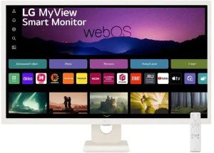 Монитор LG 31.5" 32SR50F-W белый IPS LED