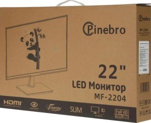 Монитор Pinebro 21.5" MF-2204 FHD IPS LED черный