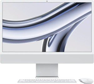 Моноблок Apple iMac 24 2023 (MQRJ3B/A), 8/256 ГБ, серебристый