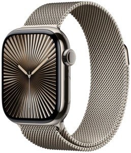 Умные часы Apple Watch Series 10 42 мм, Titanium Case Cellular, Milanese Loop, Natural Умные часы Apple Watch Series 10 42 мм, Titanium Case Cellular, Milanese Loop, Natural