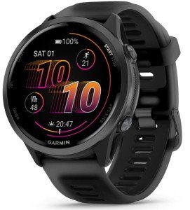 Умные часы Garmin Forerunner 570, 47 мм, Slate Gray Aluminium with Translucent Black/Black Band