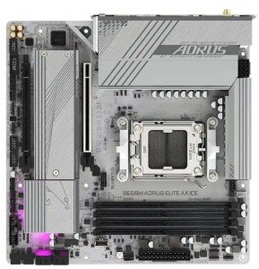 Материнская плата AMD B650 SAM5 MATX B650M A ELITE AX ICE GIGABYTE