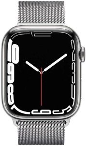 Умные часы Apple Watch Series 7 41 мм, Stainless Steel Case with Milanese Loop, серебристый Умные часы Apple Watch Series 7 41 мм, Stainless Steel Case with Milanese Loop, серебристый