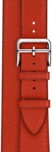 Apple Watch Hermes Leather Double Tour Band, красный Apple Watch Hermes Leather Double Tour Band, красный