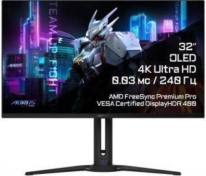 Монитор Gigabyte 31.5" Aorus FO32U2 3840x2160 QD OLED черный 20VM0-FO32U2BA-1EKR