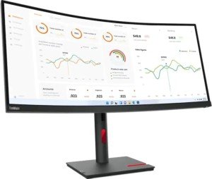 Монитор Lenovo 34" ThinkVision T34w-30 QHD IPS LED черный 63D4GAT1UK
