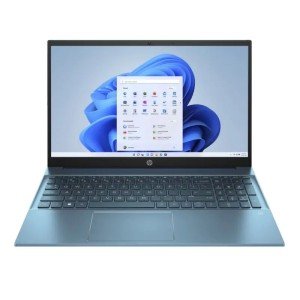 Ноутбук HP Pavilion 15-eh3048ci, 15.6" (1920x1080) IPS/AMD Ryzen 7 7730U/16 ГБ DDR4/512 ГБ SSD/AMD Radeon Graphics/Без системы, Бирюзовый (8F5H9EA)
